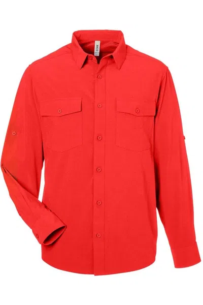 Core365 Ultra Uvp Marina Shirt In Red