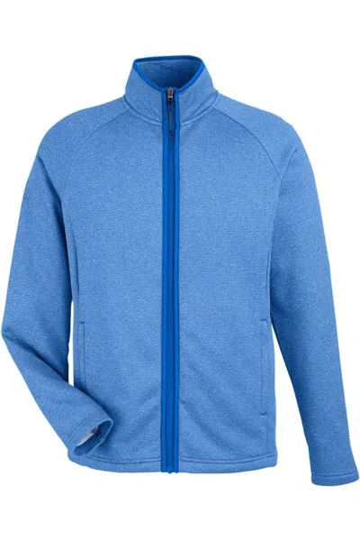 CORE365 VENTURE HEATHERED STRIPE FULL-ZIP