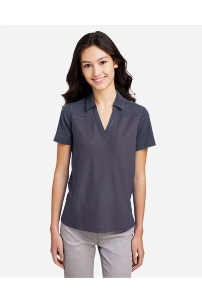 Core365 Women's Fusion Chromasoft Colorblock Polo In Gray