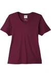 Core365 Women's Fusion Chromasoft Performance T-shirt In Burgundy