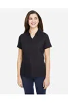 Core365 Women's Fusion Chromasoft Pique Polo In Black