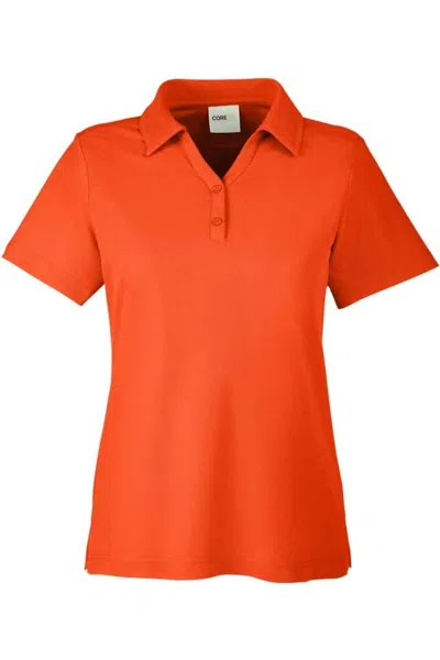 Core365 Women's Fusion Chromasoft Pique Polo In Orange