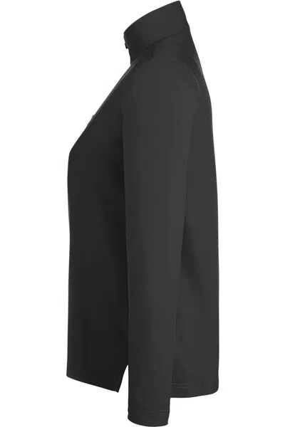 Core365 Women's Fusion Chromasoft Pique Quarter-zip Pullover In Black