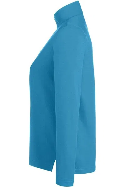 Core365 Women's Fusion Chromasoft Pique Quarter-zip Pullover In Blue