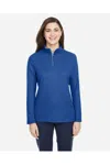 Core365 Women's Fusion Chromasoft Pique Quarter-zip Pullover In Multi