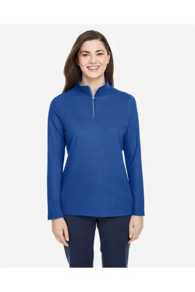Core365 Women's Fusion Chromasoft Pique Quarter-zip Pullover In Multi