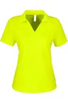Core365 Women's Market Snag Protect Mesh Polo In Yellow