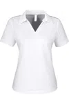Core365 Women's Market Snag Protect Mesh Polo In White