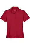 Core365 Women's Market Snag Protect Mesh Polo In Red