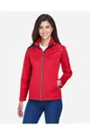 Core365 Women's Techno Lite Three-layer Knit Tech-shell In Red