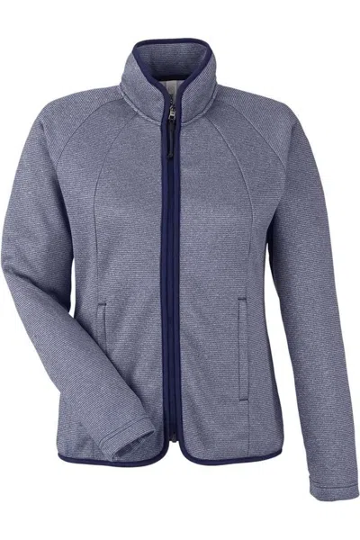 Core365 Women's Venture Heathered Stripe Full-zip In Multi