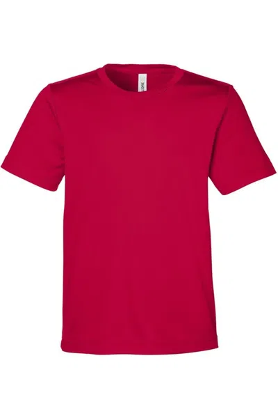 Core365 Kids' Youth Capital Performance T-shirt In Burgundy