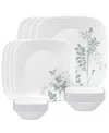 Corelle Amalie 16 Pc. Dinnerware Set, Service For 4 In White