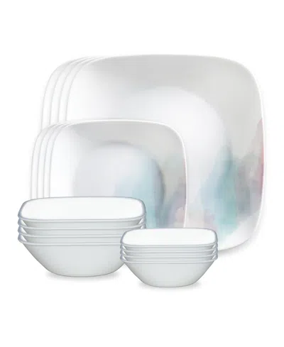 Corelle Aquarello 16 Pc. Dinnerware Set, Service For 4 In White