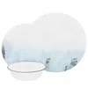 Corelle Boutique Tranquil Reflection 12pc Dinnerware Set In Blue