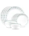 Corelle Country Cottage 16 Pc. Dinnerware Set, Service For 4 In White