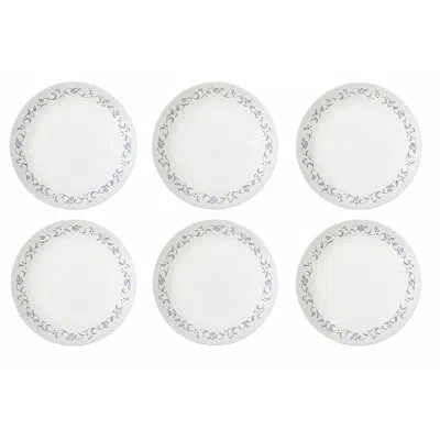 Corelle Country Cottage 8.5" Salad Plates, 6-pack In Green;white