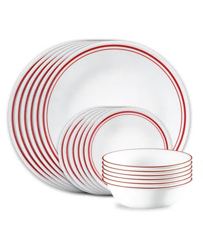 Corelle Logan 18-pc. Dinnerware Set, Service For 6 In Pink