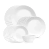 Corelle Shimmering White 32-pc. Glass Dinnerware Set In White