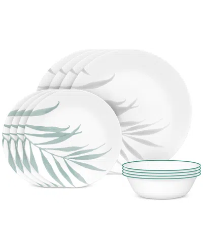 Corelle Solar Print 12 Pc. Dinnerware Set, Service For 4 In Blue