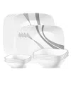 Corelle Urban Arc 16 Pc. Dinnerware Set, Service For 4 In White