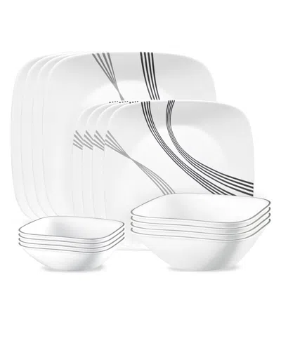 Corelle Urban Arc 16 Pc. Dinnerware Set, Service For 4 In White