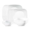 Corelle Vivid White 16-pc. Glass Dinnerware Set In White