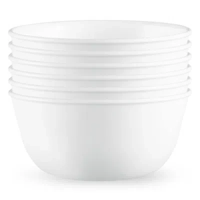 Corelle Winter Frost White 28-ounce Large Soup Bowls, 6-pack