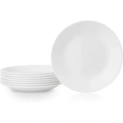 Corelle Winter Frost White 6.75" Appetizer Plates, 8-pack