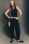 Corey Lynn Calter Belted Balloon Pants In Black