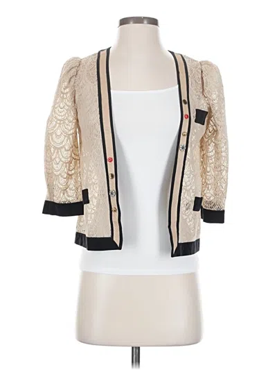Pre-owned Corey Lynn Calter Cardigan Sweater In White