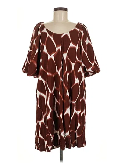 Pre-owned Corey Lynn Calter Casual Dress In Brown