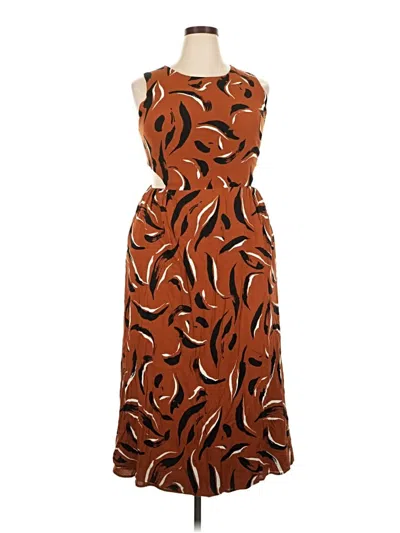 Pre-owned Corey Lynn Calter Casual Dress In Brown