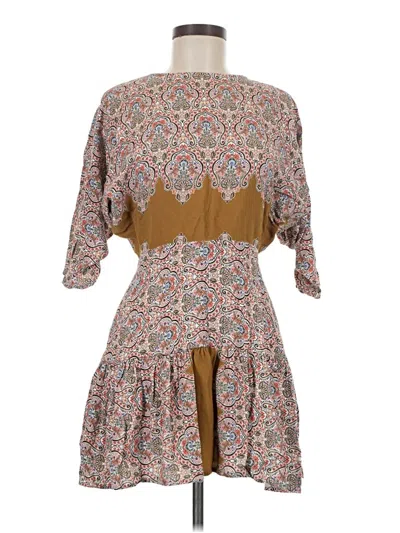 Pre-owned Corey Lynn Calter Casual Dress In Brown