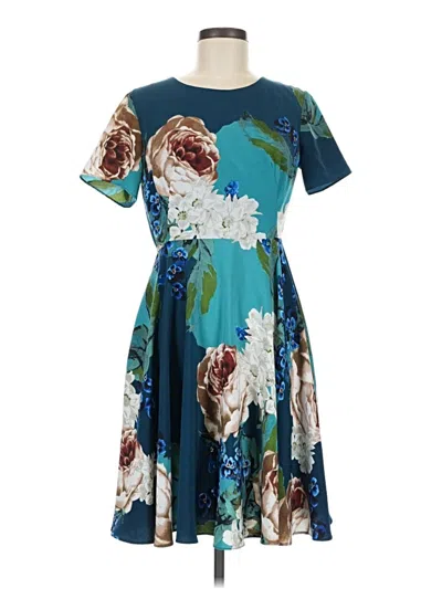 Pre-owned Corey Lynn Calter Casual Dress In Teal