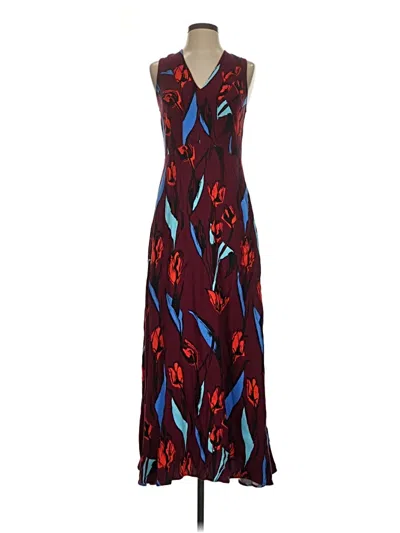 Pre-owned Corey Lynn Calter Cocktail Dress In Burgundy