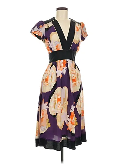 Pre-owned Corey Lynn Calter Cocktail Dress In Purple