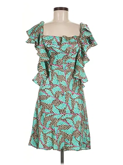 Pre-owned Corey Lynn Calter Cocktail Dress In Teal