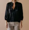 Corey Lynn Calter Corinne Top In Black In Black