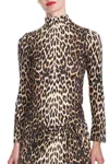 Corey Lynn Calter Crystal Top In Leopard In Multi