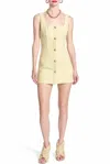 Corey Lynn Calter Dita Tweed Dress In Bamboo In Multi