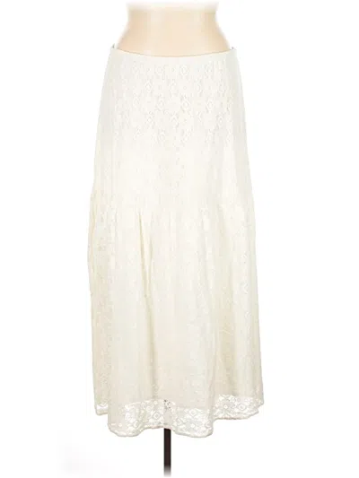 Pre-owned Corey Lynn Calter Formal Skirt In White