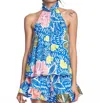 Corey Lynn Calter Hana Halter Top In Blue In Blue