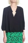 Corey Lynn Calter Jessina Top In Black In Black