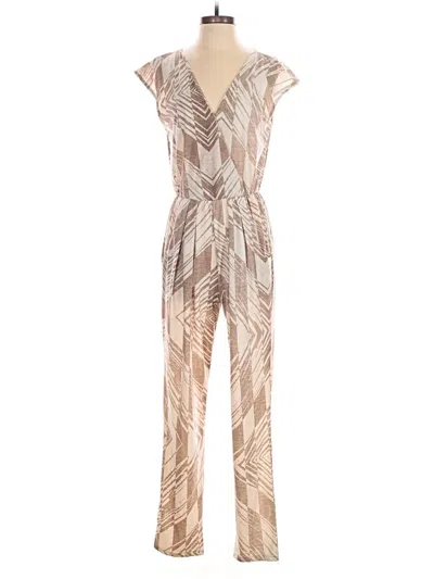 Pre-owned Corey Lynn Calter Jumpsuit In Tan