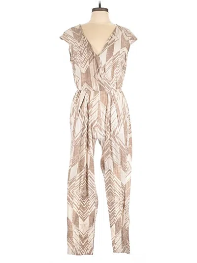 Pre-owned Corey Lynn Calter Jumpsuit In Tan
