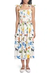 Corey Lynn Calter Olivia Daydream Print Dress In Multi In White