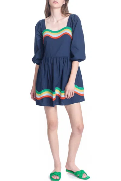 Corey Lynn Calter Ophellia Dress In Sea In Multi