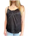 Corey Lynn Calter Silverlake Slip Top In Black In Black