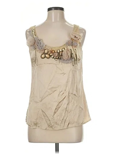 Pre-owned Corey Lynn Calter Sleeveless Blouse In Gold